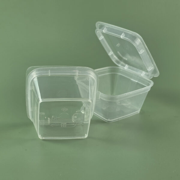 ถ้วยน้ำจิ้มฝาติดทรงเหลี่ยม 1oz. ถ้วยน้ำจิ้มพลาสติก (ลังละ 1,000ใบ) - Image 3