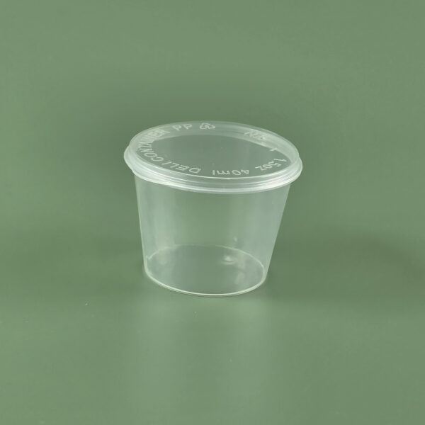ถ้วยน้ำจิ้มฝาติด 1oz. ถ้วยน้ำจิ้มพลาสติก (ลังละ 2,000ใบ) - Image 2