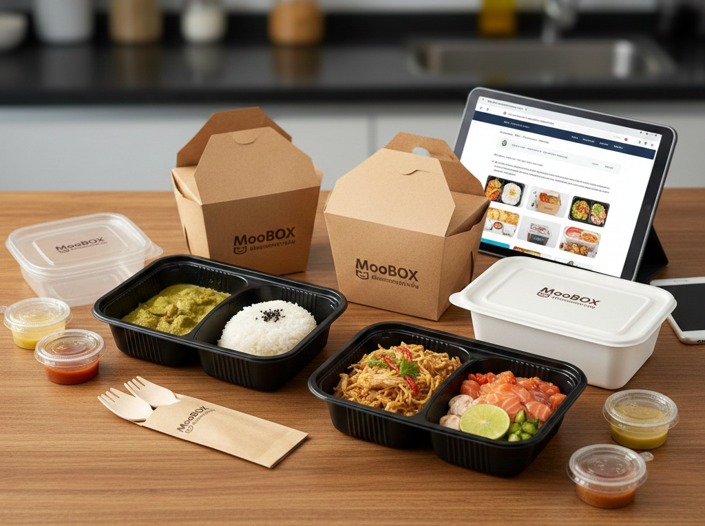 MooBOX ศูนย์รวมกล่องอาหารราคาส่ง คุณภาพโรงงาน เพื่อธุรกิจเดลิเวอรี่